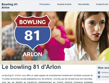 Tablet Screenshot of bowling-81.com
